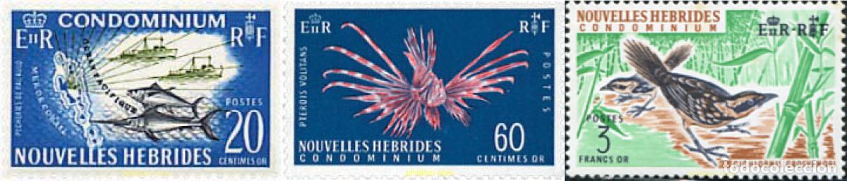Sellos: 639236 HINGED NUEVAS HEBRIDAS 1967 FLORA Y FAUNA