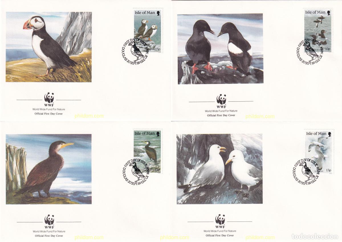 Sellos: 23135 MNH MAN 1989 AVES MARINAS WWF