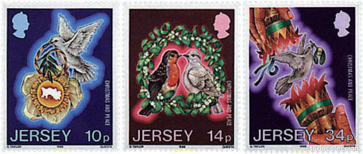 Sellos: 34162 MNH JERSEY 1986 NAVIDAD Y A&Ntilde;O INTERNACIONAL DE LA PAZ