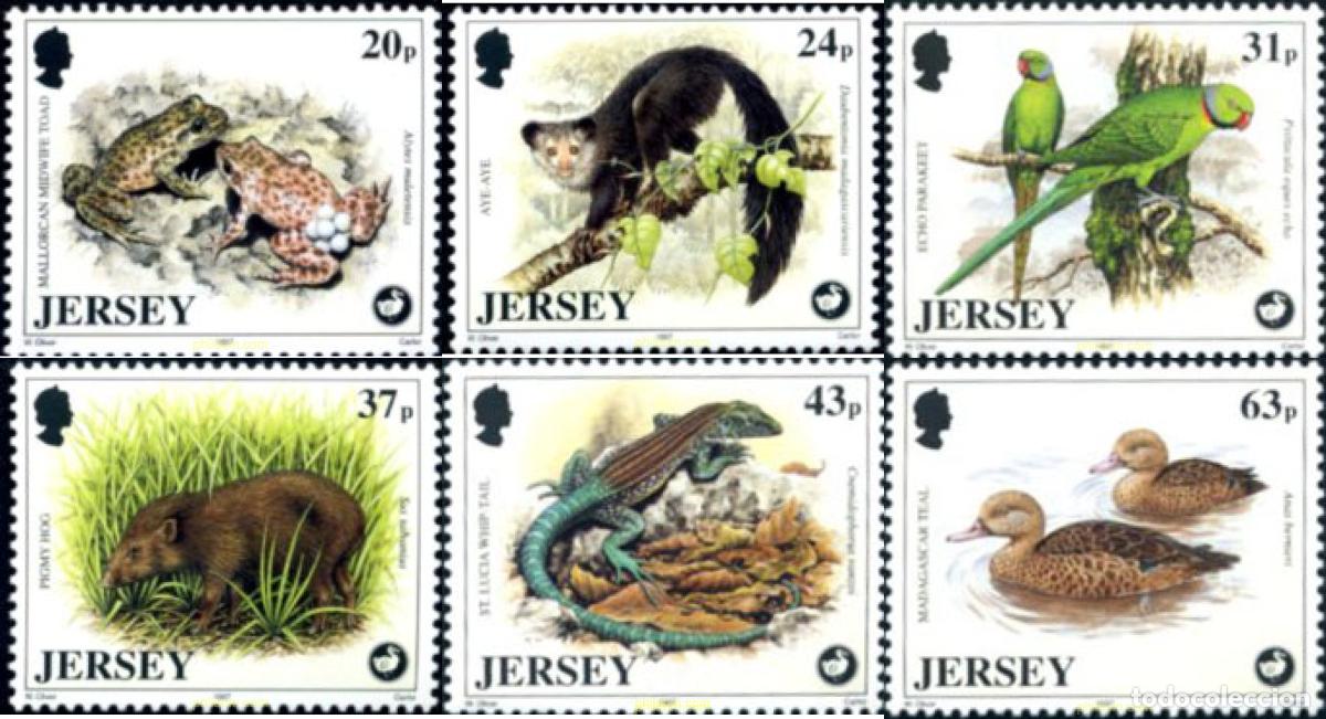 Sellos: 66656 MNH JERSEY 1997 PROTECCION DE LA VIDA SALVAJE