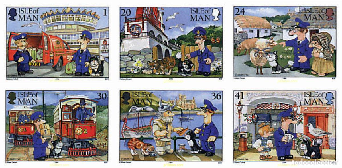 Sellos: 95390 MNH MAN 1994 PAT EL CARTERO VISITA LA ISLA DE MAN