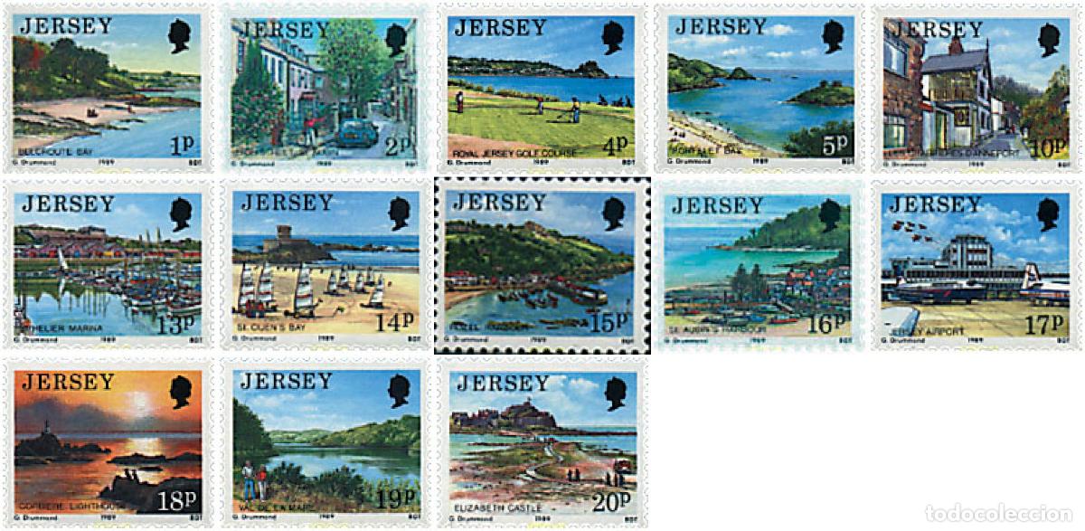 Sellos: 66593 MNH JERSEY 1989 VISTAS DE JERSEY