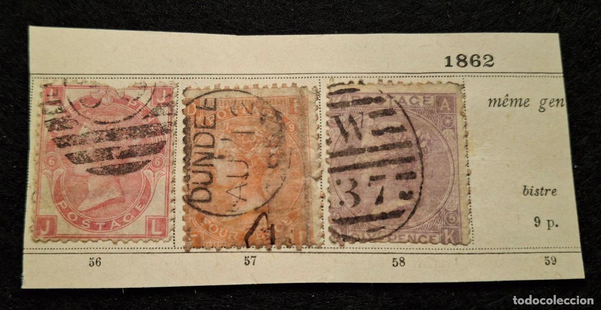 Sellos: 1862 Gran Breta&ntilde;a 3 sellos