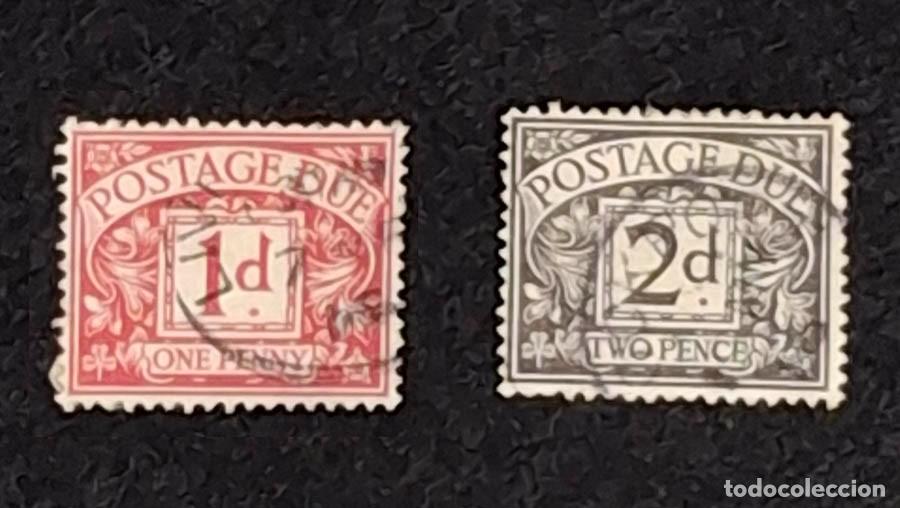 Sellos: 1914 Gran Breta&ntilde;a 2 sellos