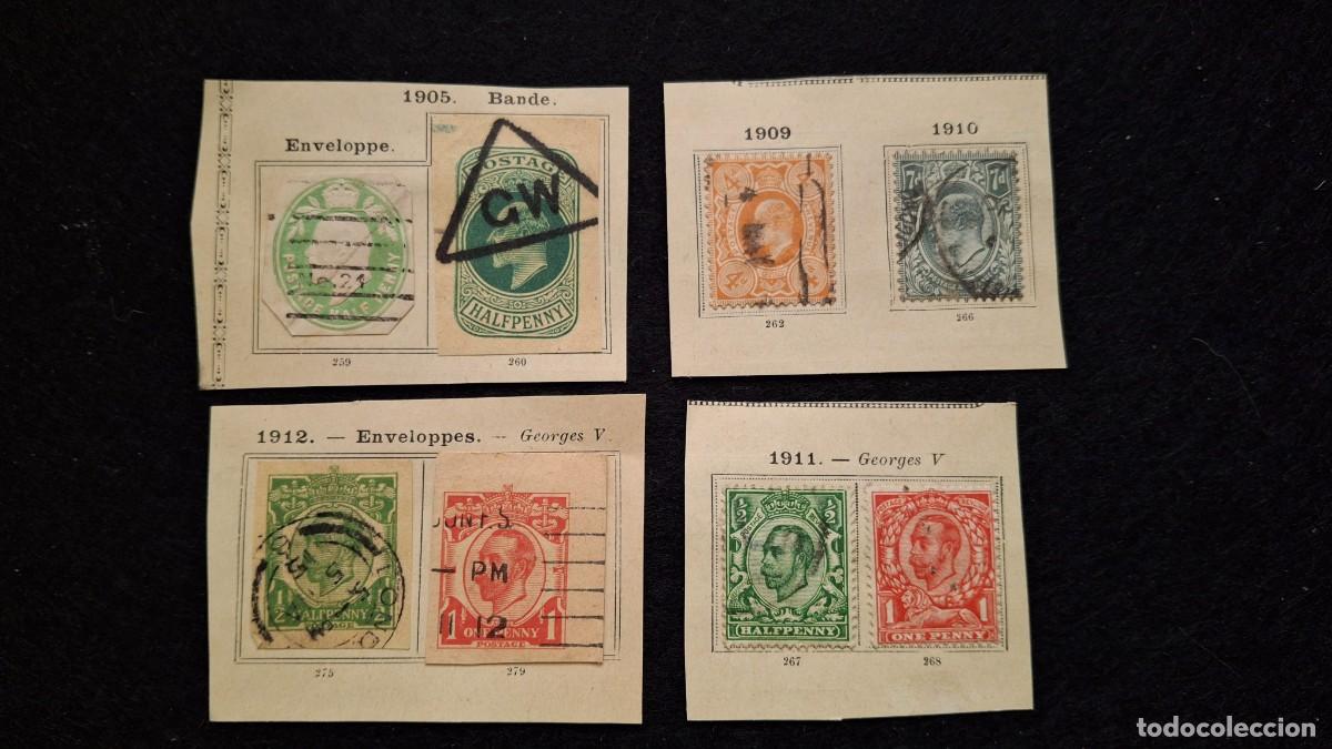 Sellos: 1905-1912 Gran Breta&ntilde;a 8 sellos
