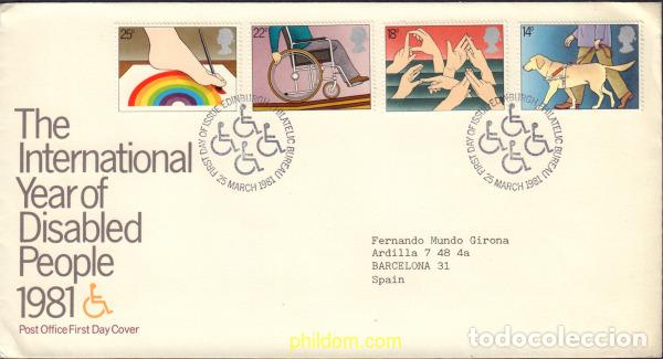 Sellos: 402464 MNH GRAN BRETA&Ntilde;A 1981 A&Ntilde;O INTERNACIONAL DE LOS DISCAPACITADOS