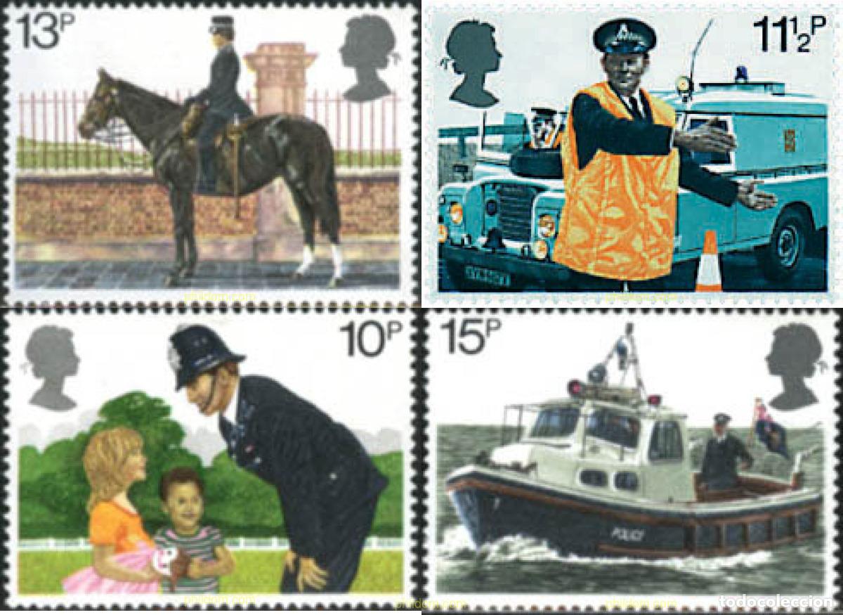 Sellos: 66119 MNH GRAN BRETA&Ntilde;A 1979 150 ANIVERSARIO DE LA POLICIA METROPOLITANA EN LONDRES