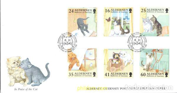 Sellos: 402710 MNH ALDERNEY 1996 EN ALABANZA AL GATO
