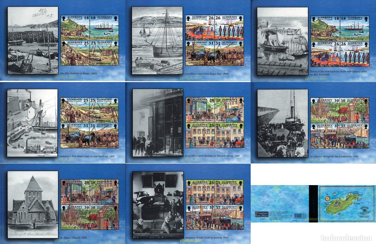 Sellos: 584874 MNH ALDERNEY 1997 CONSTRUCCION DEL PUERTO DE ALDERNEY