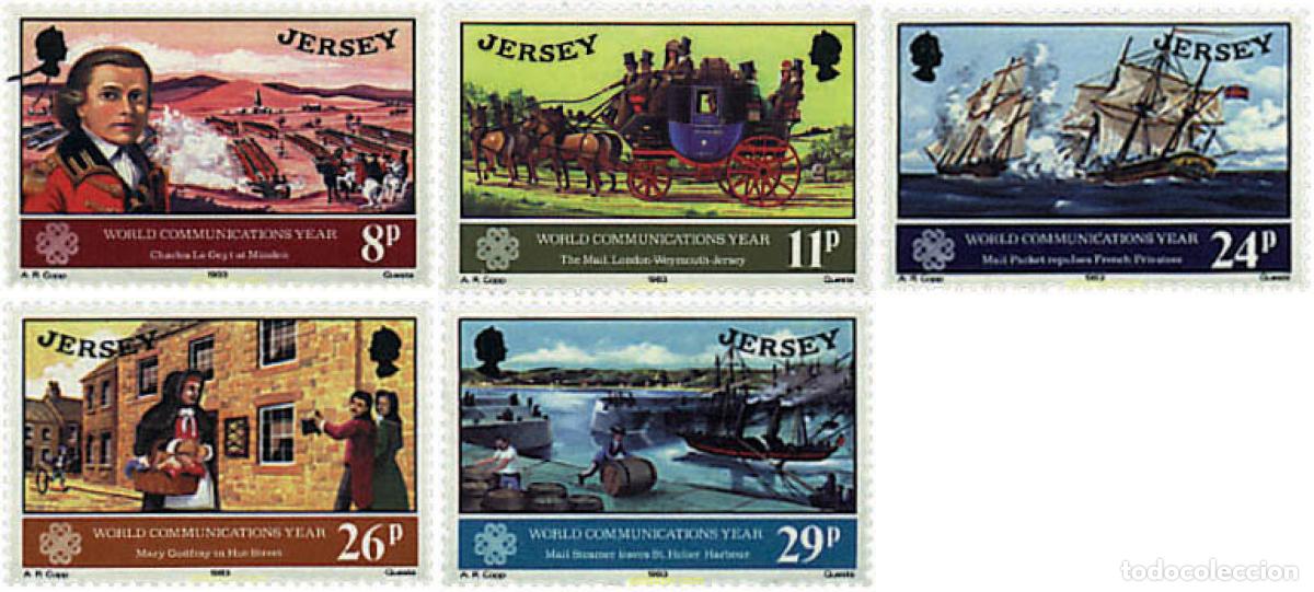 Sellos: 66568 MNH JERSEY 1983 A&Ntilde;O MUNDIAL DE LAS COMUNICACIONES