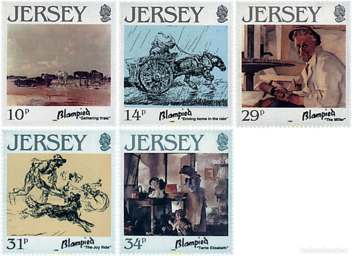 Sellos: 49682 MNH JERSEY 1986 CENTENARIO DEL NACIMIENTO DE EDMUND BLAMPIED