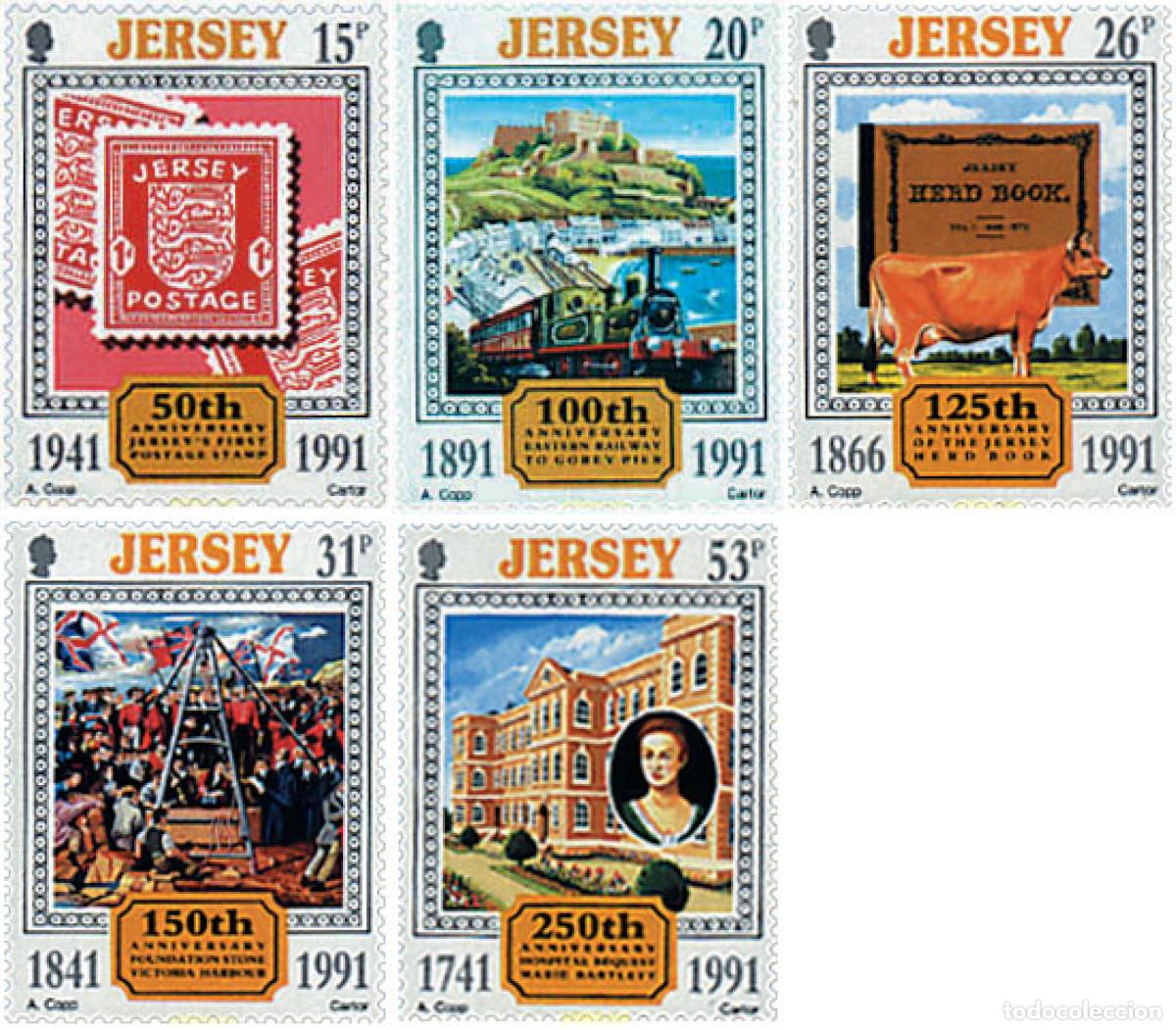 Sellos: 66602 MNH JERSEY 1991 ANIVERSARIOS