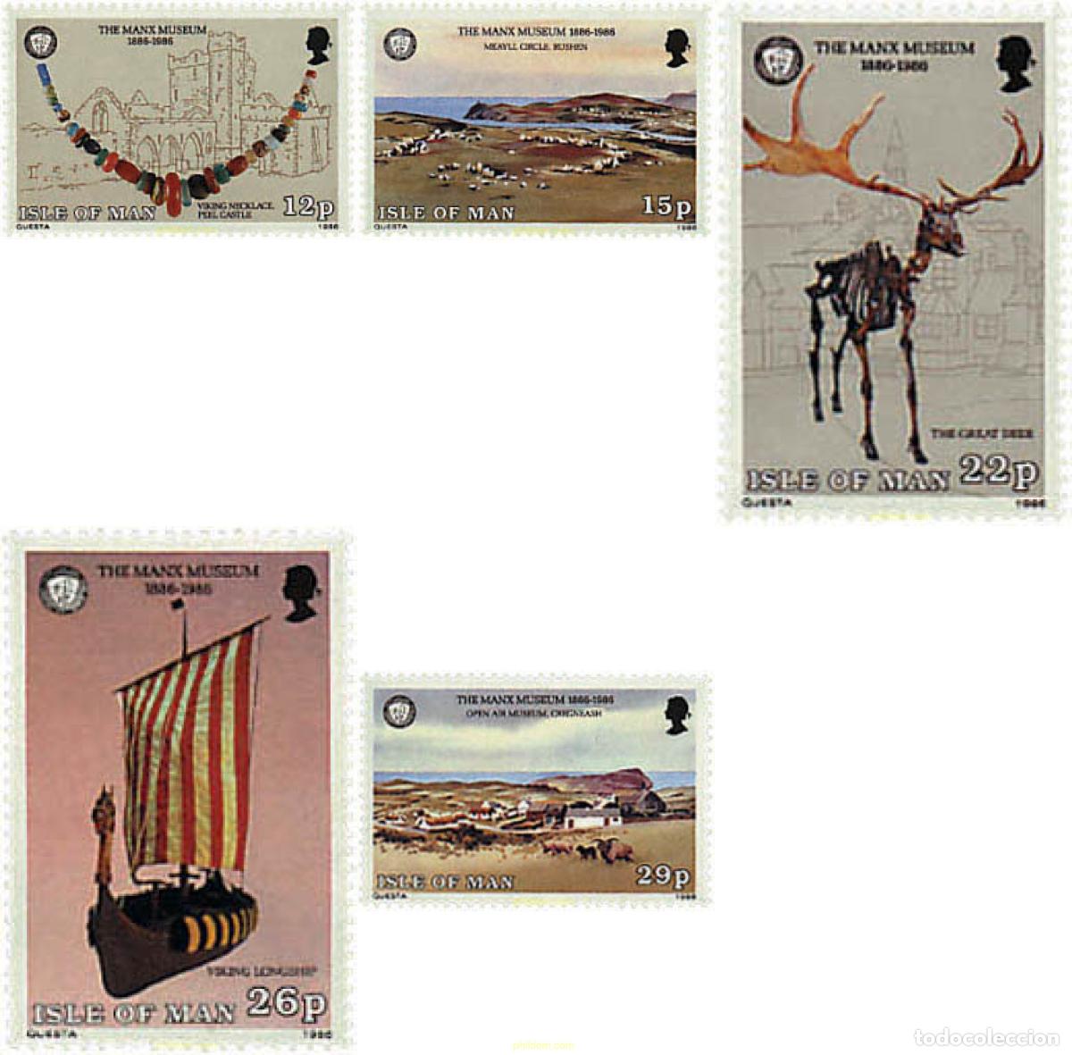 Sellos: 66384 MNH MAN 1986 CENTENARIO DEL MANX MUSEUM