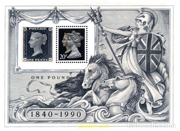 Sellos: 66146 MNH GRAN BRETA&Ntilde;A 1990 LONDON 90. EXPOSICION FILATELICA INTERNACIONAL
