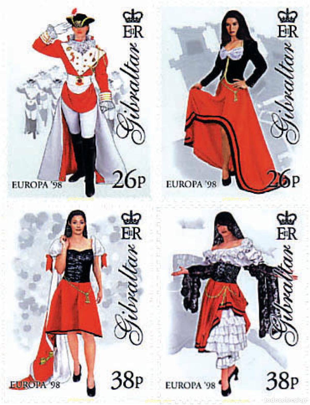 Sellos: 84325 MNH GIBRALTAR 1998 EUROPA CEPT. FESTIVALES Y FIESTAS NACIONALES