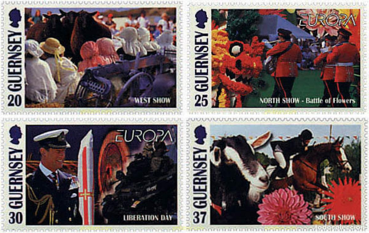 Sellos: 91741 MNH GUERNSEY 1998 EUROPA CEPT. FESTIVALES Y FIESTAS NACIONALES