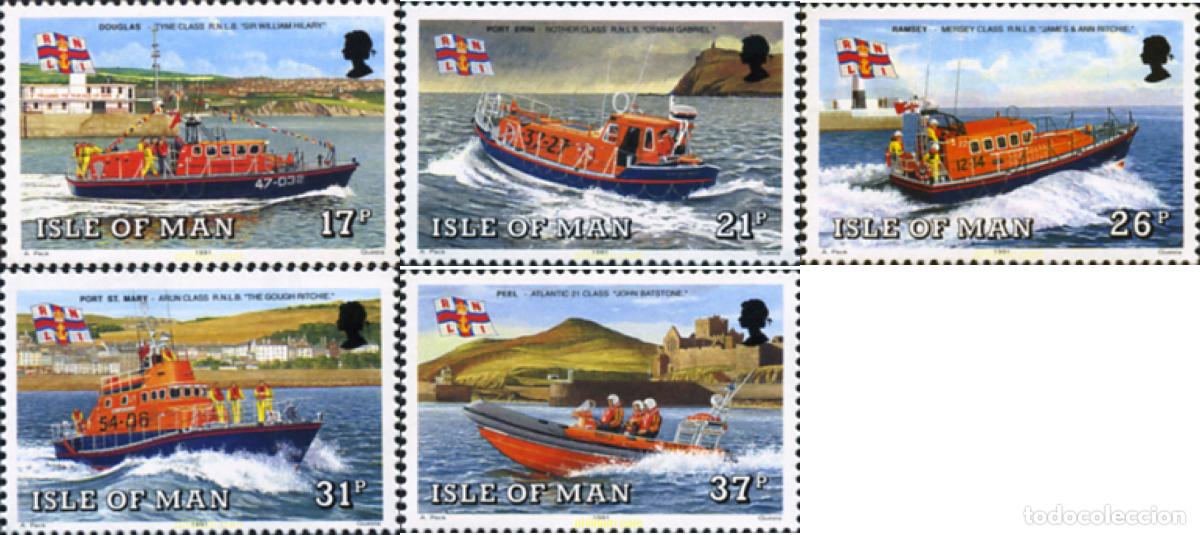 Sellos: 66409 MNH MAN 1991 BARCOS DE SALVAMENTO