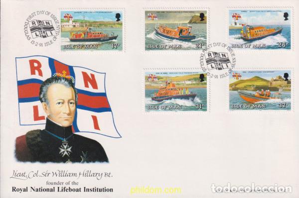 Sellos: 406991 MNH MAN 1991 BARCOS DE SALVAMENTO