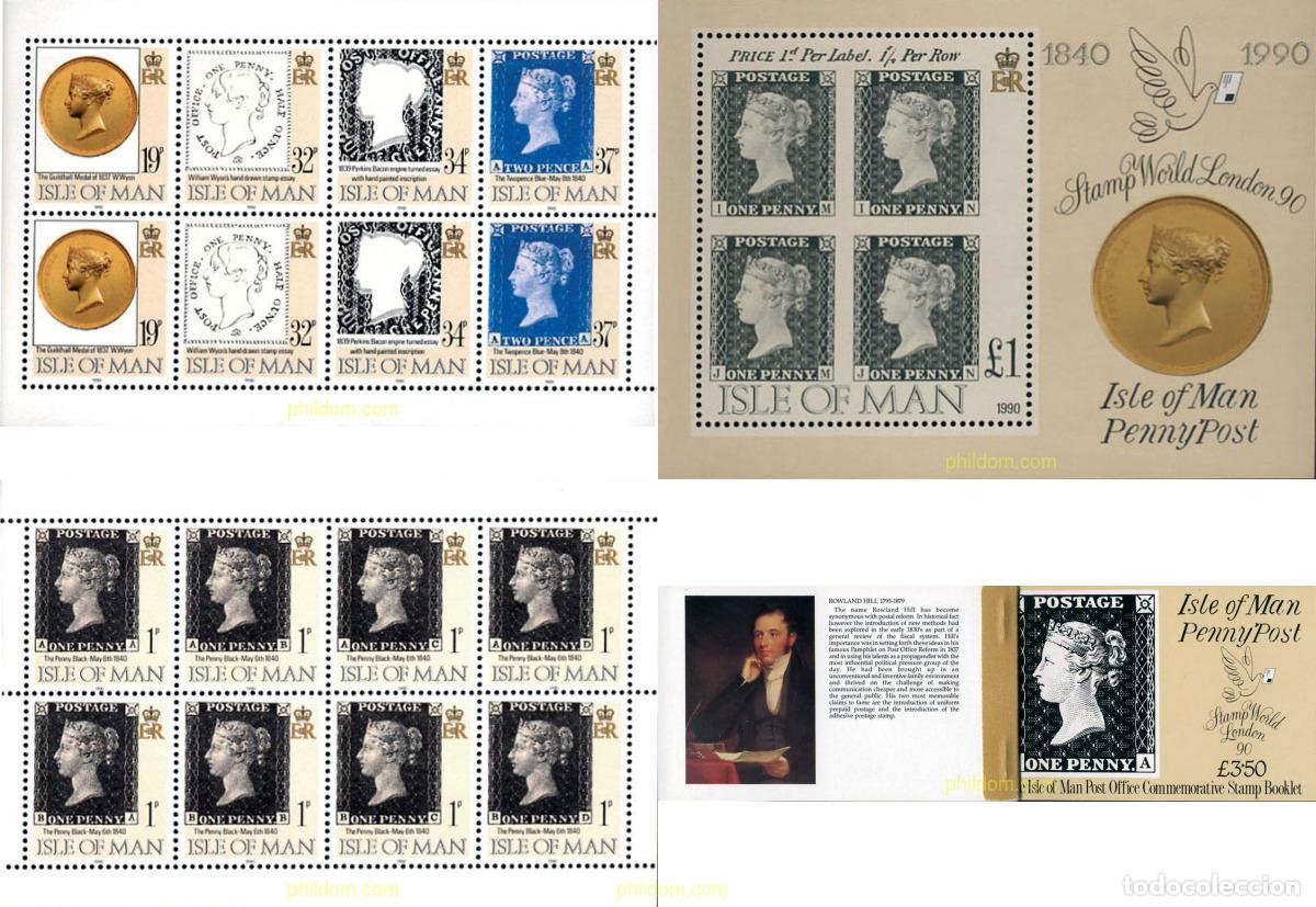 Sellos: 225370 MNH MAN 1990 150 ANIVERSARIO DEL PRIMER SELLO POSTAL