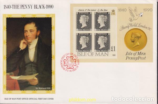Sellos: 618204 MNH MAN 1990 150 ANIVERSARIO DEL PRIMER SELLO POSTAL