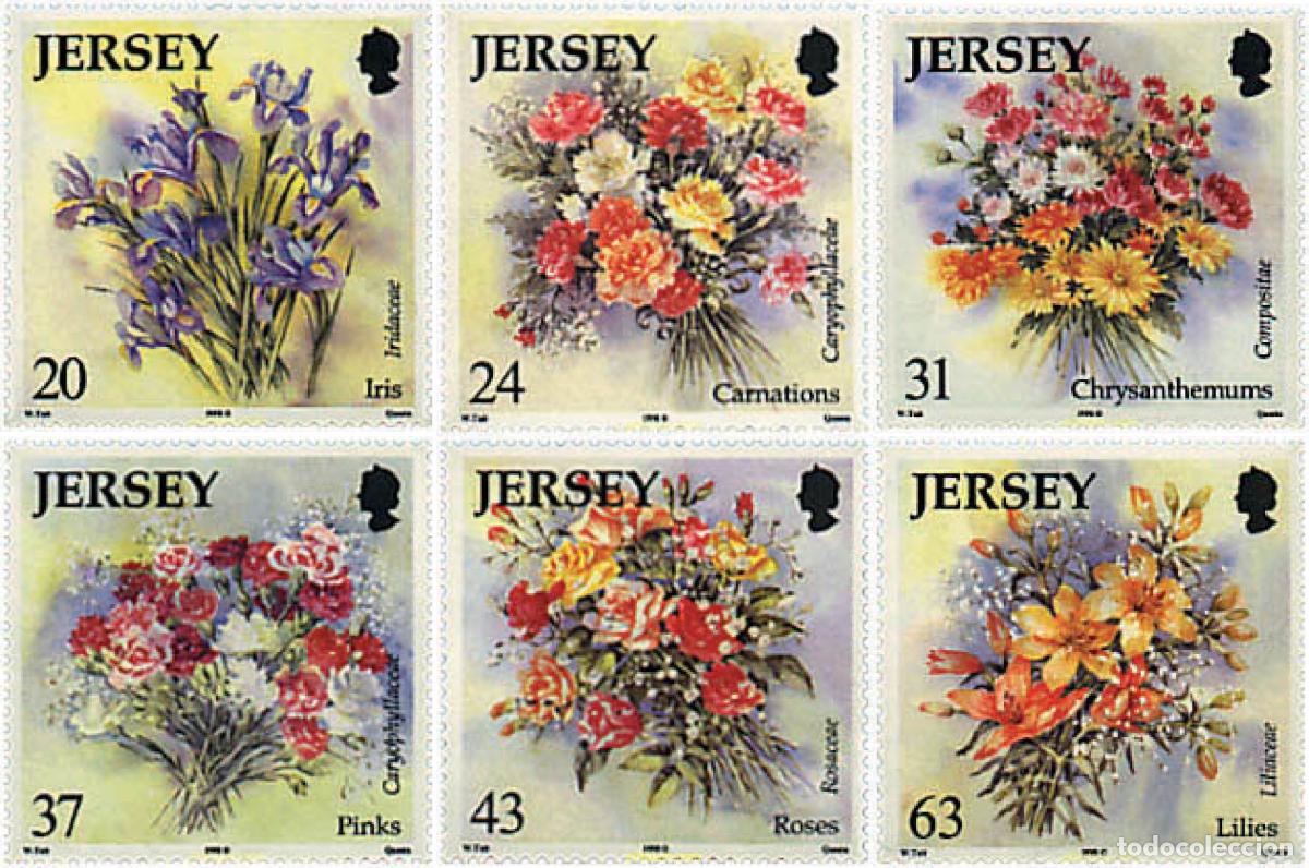 Sellos: 91945 MNH JERSEY 1998 FLORES DE JERSEY