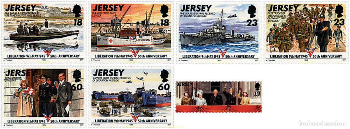 Sellos: 41599 MNH JERSEY 1995 50 ANIVERSARIO DE LA LIBERACION Y DEL FINAL DE LA SEGUNDA GUERRA MUNDIAL