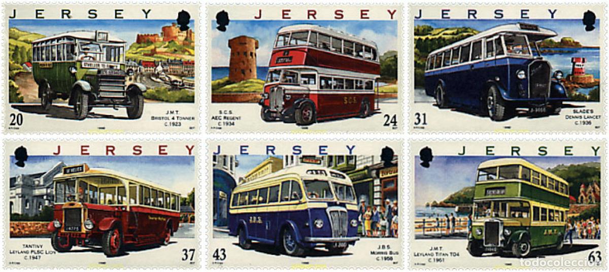 Sellos: 55381 MNH JERSEY 1998 TRANSPORTES DE JERSEY
