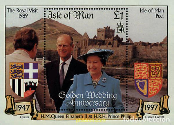 Sellos: 66314 MNH MAN 1997 BODAS DE ORO DE LA REINA ISABEL II