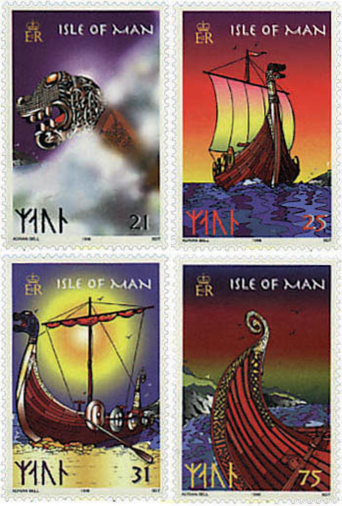 Sellos: 31078 MNH MAN 1998 LOS VIKINGOS Y SUS NAVES