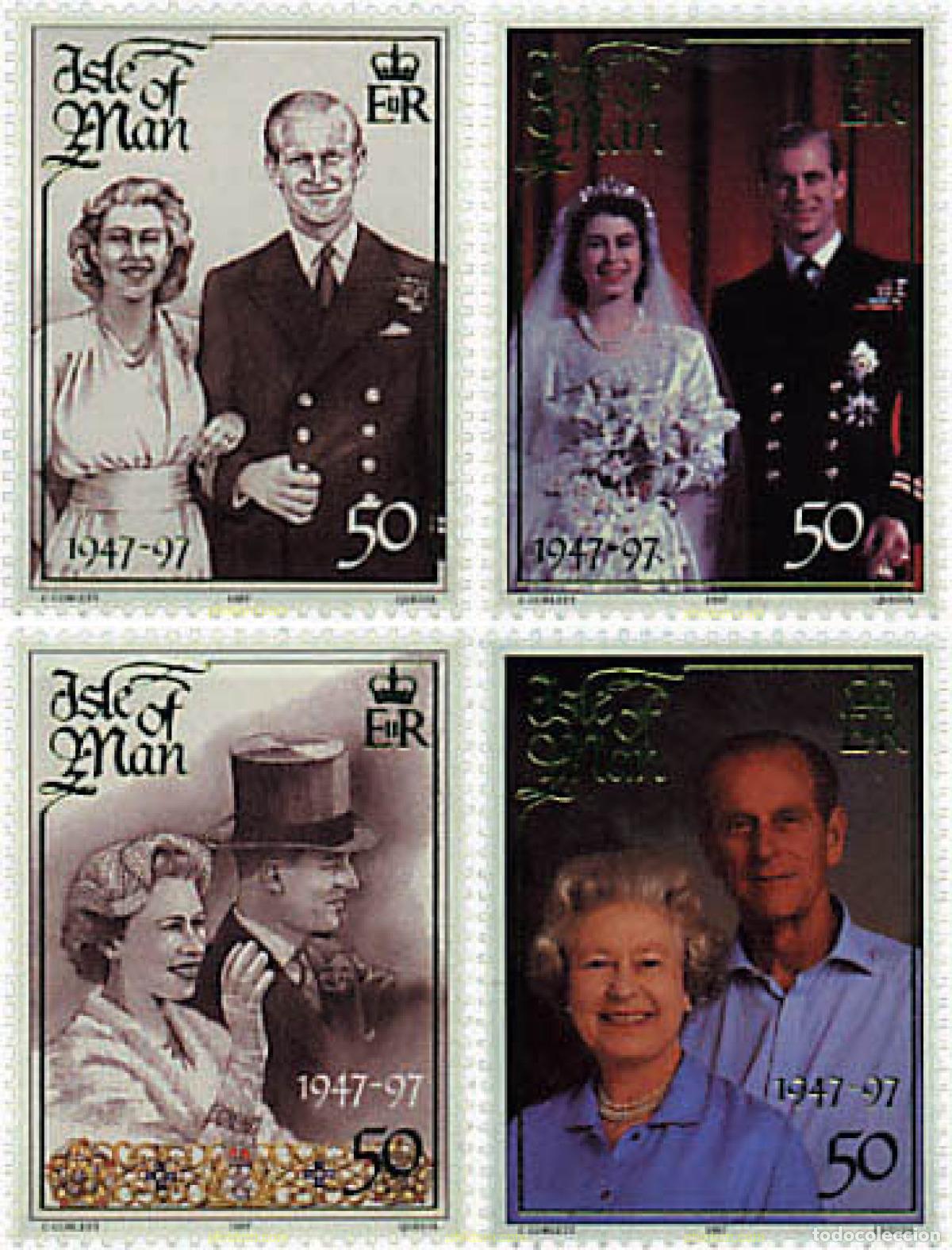 Sellos: 31075 MNH MAN 1997 BODAS DE ORO DE LA REINA ISABEL II