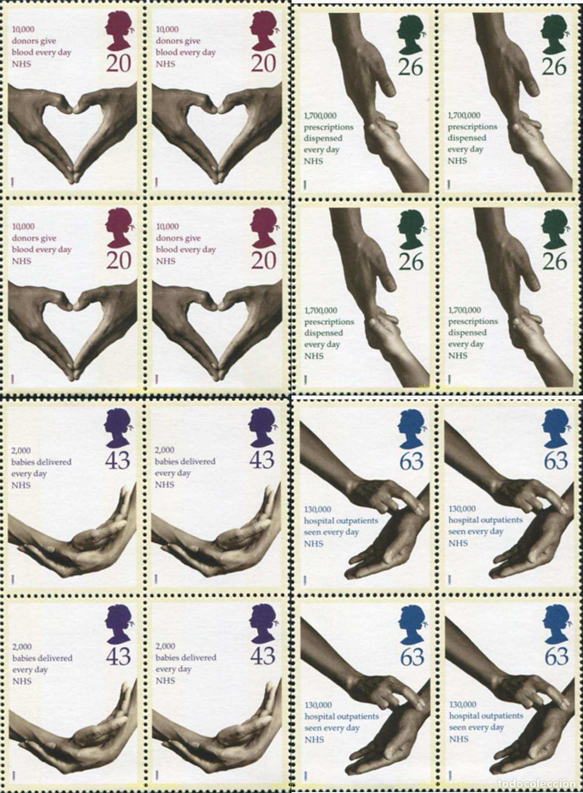 Sellos: 575805 MNH GRAN BRETA&Ntilde;A 1998 50 ANIVERSARIO DEL SERVICIO NACIONAL DE SANIDAD