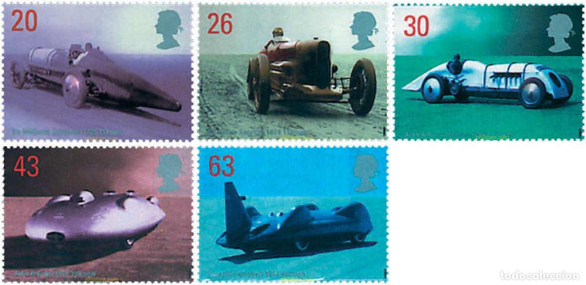 Sellos: 44082 MNH GRAN BRETA&Ntilde;A 1998 RECORDS BRITANICOS DE VELOCIDAD
