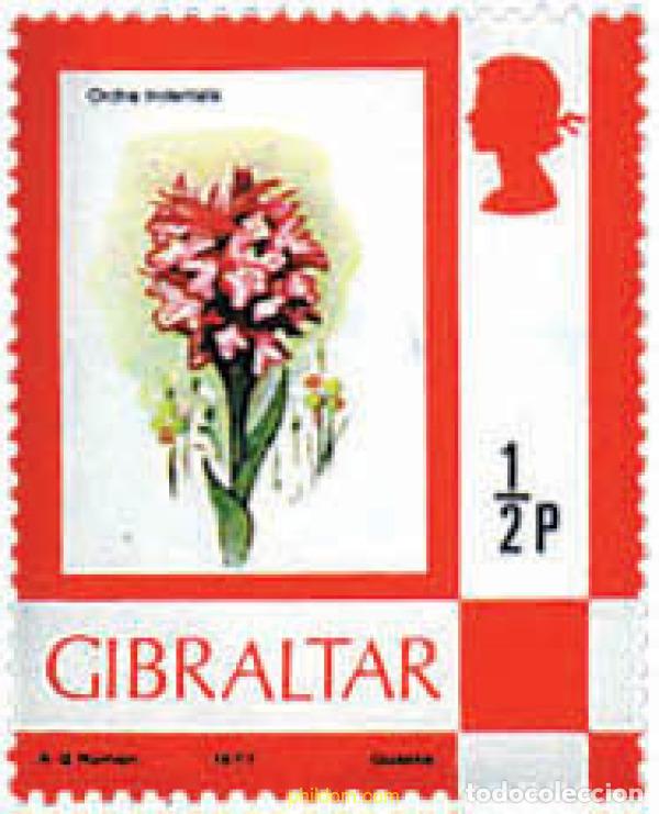 Sellos: 222324 MNH GIBRALTAR 1977 FAUNA Y FLORA