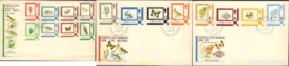 Sellos: 408463 MNH GIBRALTAR 1977 FAUNA Y FLORA