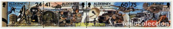 Sellos: 6678 MNH ALDERNEY 1996 30 ANIVERSARIO DEL REGIMIENTO DE TRANSMISIONES