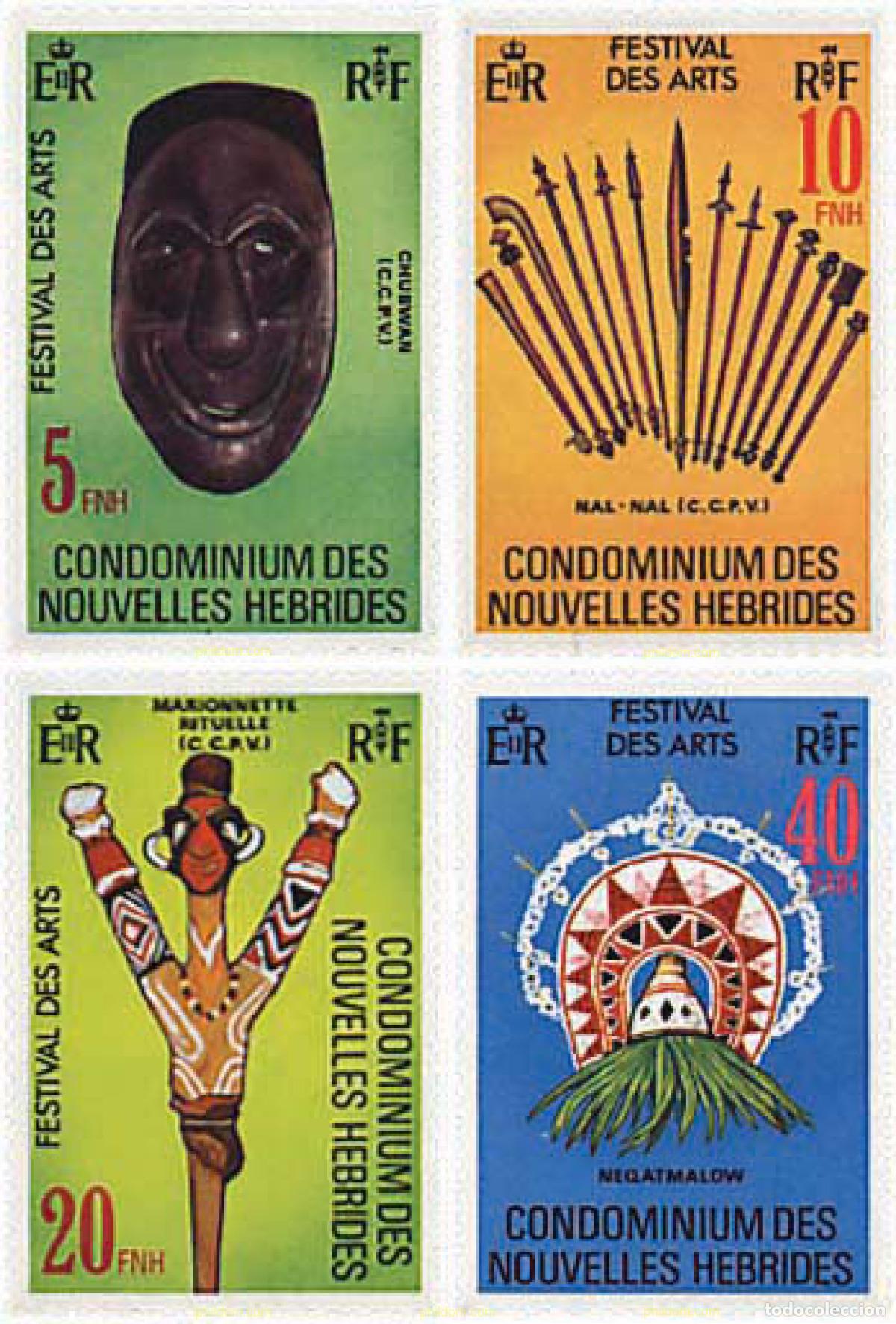 Sellos: 138032 MNH NUEVAS HEBRIDAS 1979 FESTIVAL DE LAS ARTES