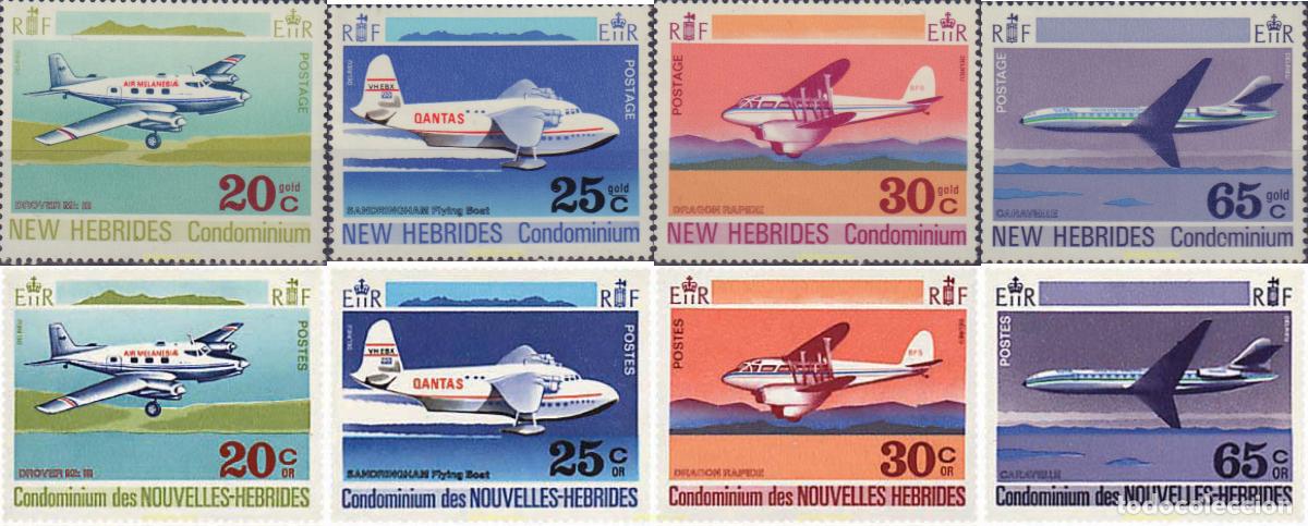 Sellos: 157013 MNH NUEVAS HEBRIDAS 1972 AVIACION