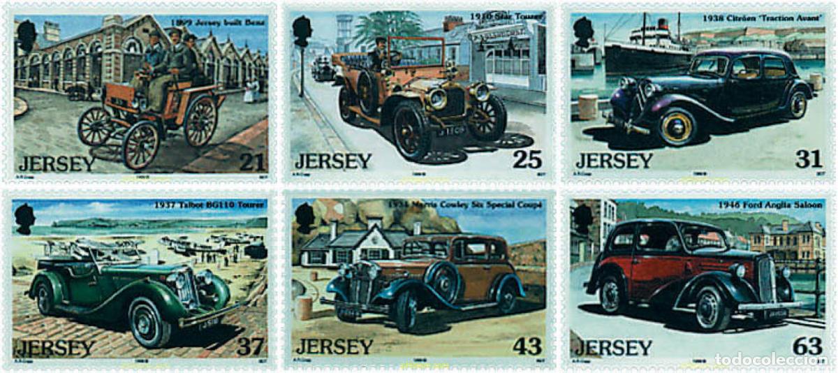 Sellos: 46223 MNH JERSEY 1999 COCHES ANTIGUOS