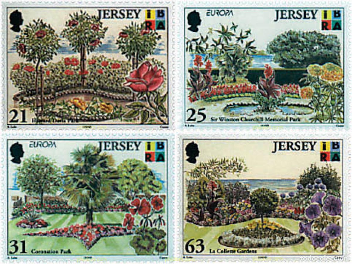 Sellos: 97105 MNH JERSEY 1999 EUROPA CEPT. RESERVAS Y PARQUES NATURALES