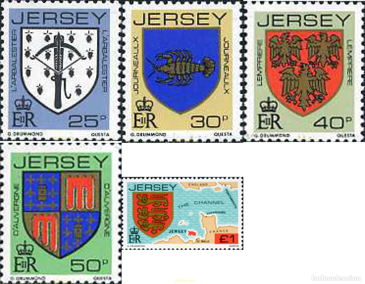Timbres: 168029 MNH JERSEY 1982 ESCUDOS DE ARMAS