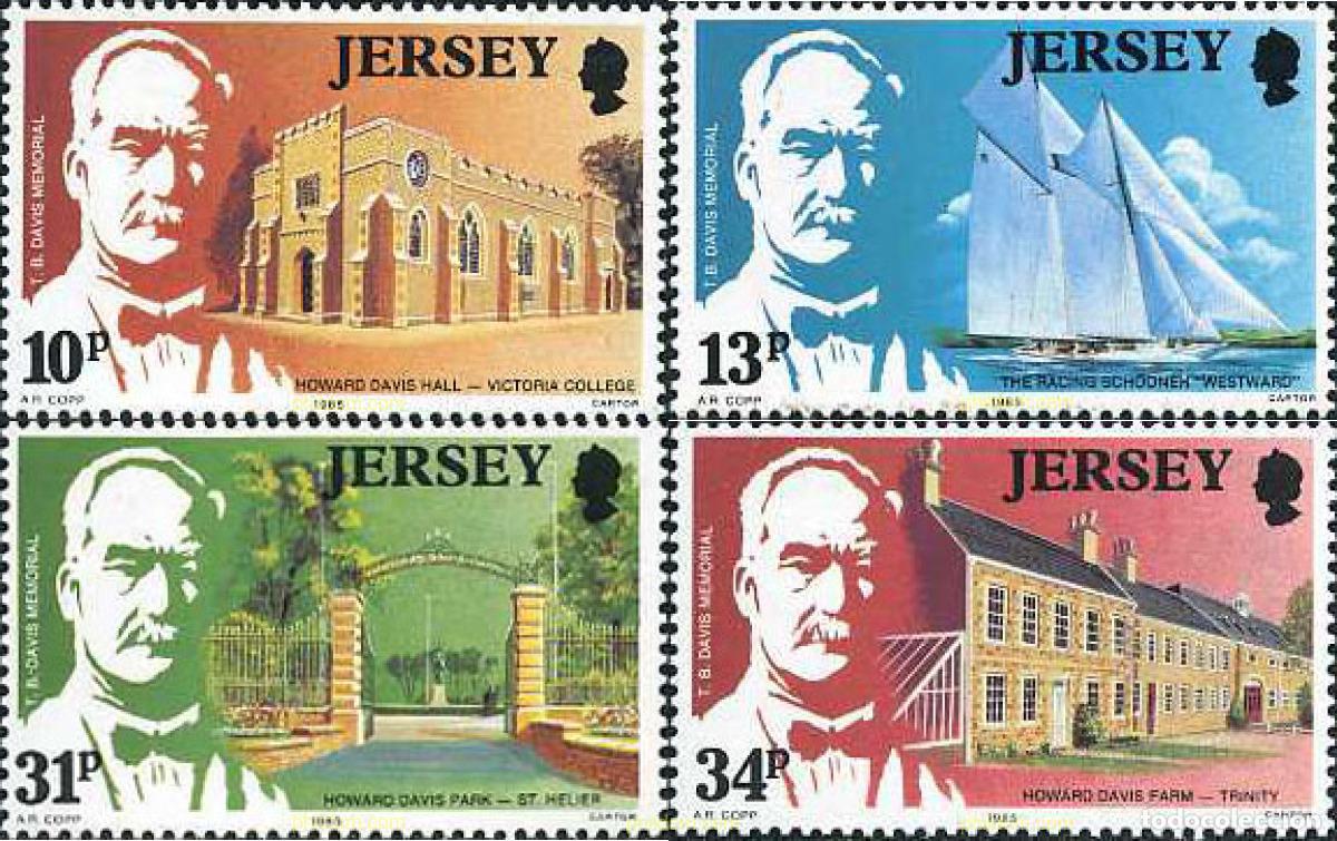 Timbres: 168098 MNH JERSEY 1985 HOMENAJE A THOMAS B. DAVIS