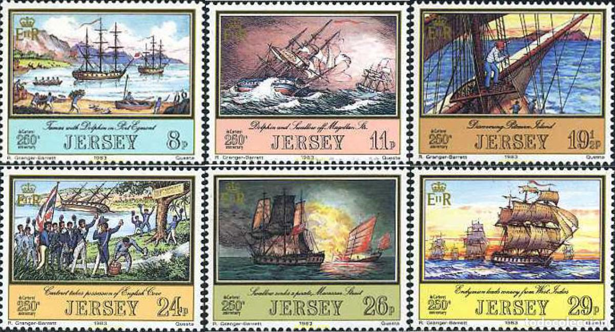 Sellos: 66566 MNH JERSEY 1983 250 ANIVERSARIO DEL NACIMIENTO DE PHILIPPE DE CARTERET