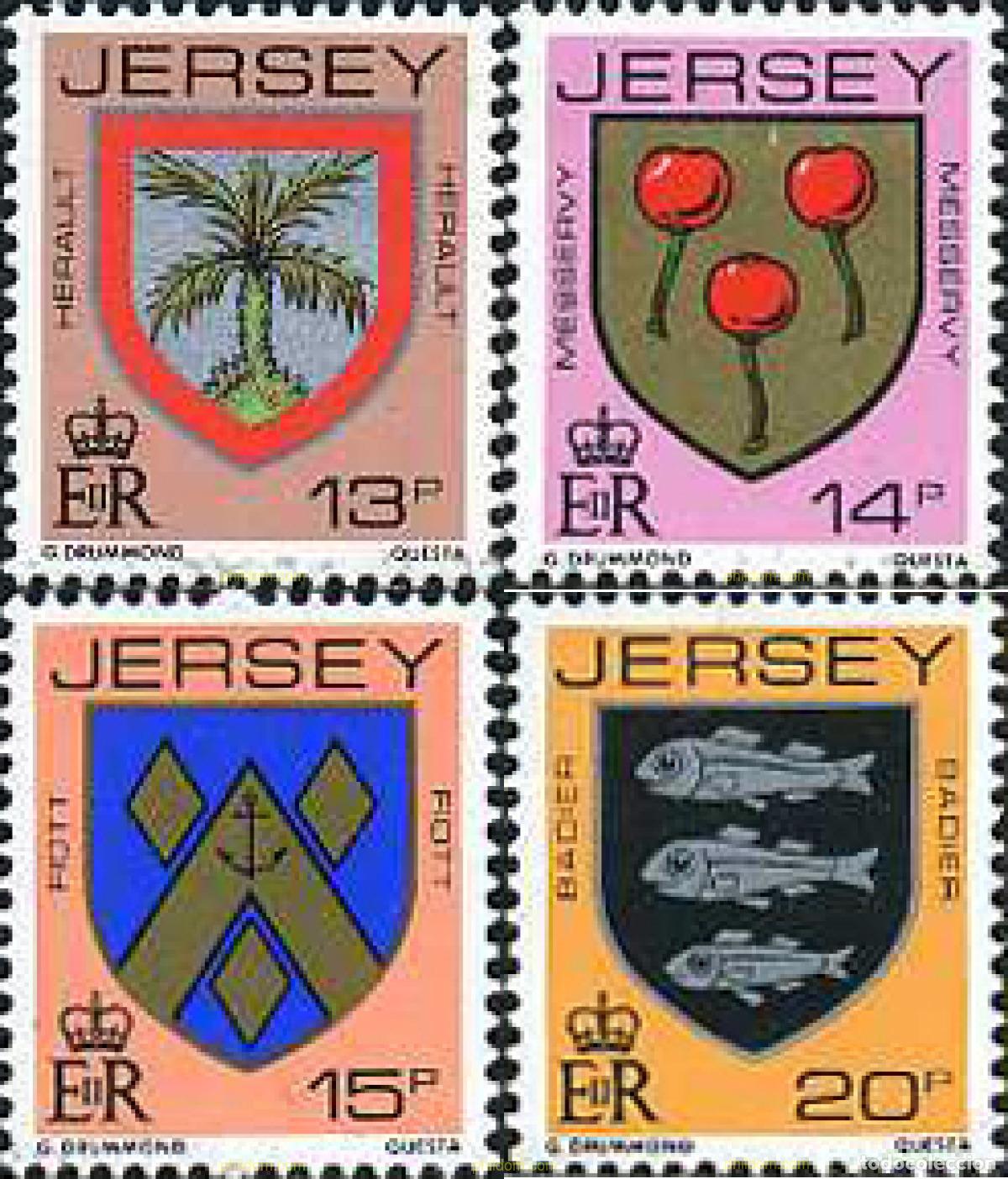 Sellos: 217868 MNH JERSEY 1981 ESCUDOS DE ARMAS