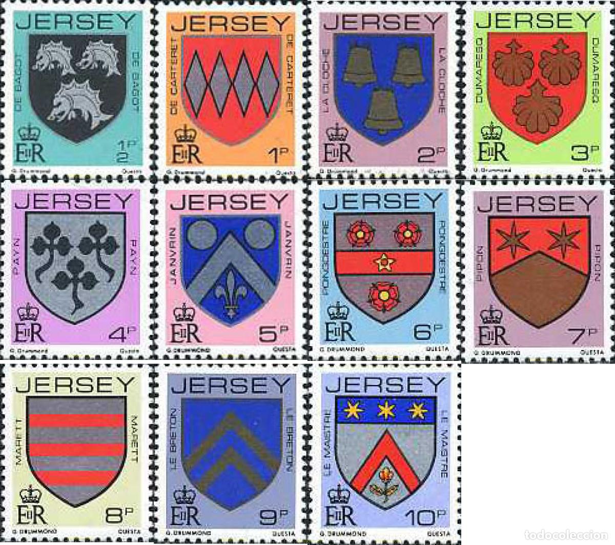 Sellos: 168020 MNH JERSEY 1981 ESCUDOS DE ARMAS