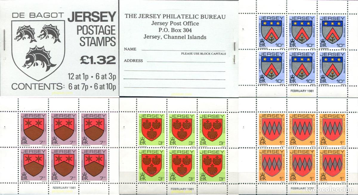Sellos: 335734 MNH JERSEY 1981 ESCUDOS DE ARMAS