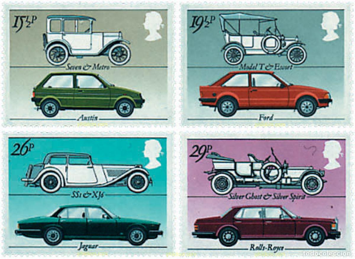 Sellos: 45691 MNH GRAN BRETA&Ntilde;A 1982 INDUSTRIA BRITANICA DEL AUTOMOVIL