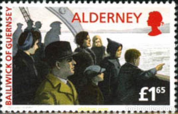 Sellos: 165603 MNH ALDERNEY 1995 50 ANIVERSARIO DEL REGRESO DE LOS EVACUADOS