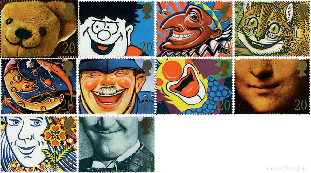 Sellos: 90607 MNH GRAN BRETA&Ntilde;A 1990 SONRISAS