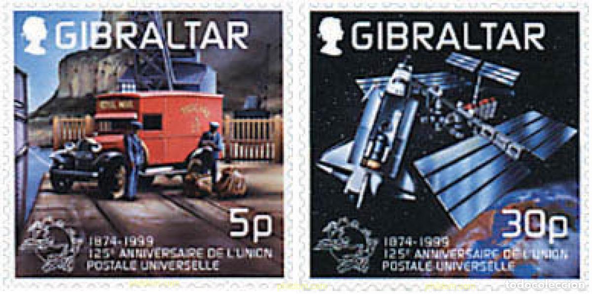 Sellos: 84334 MNH GIBRALTAR 1999 125 ANIVERSARIO DE LA UPU