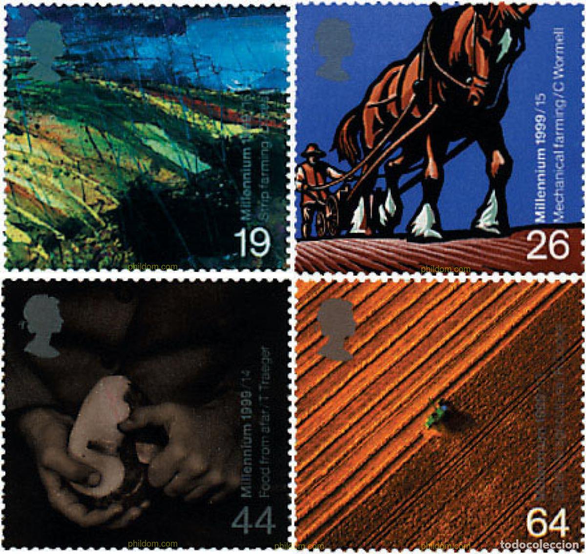Sellos: 90694 MNH GRAN BRETA&Ntilde;A 1999 EUROPA CEPT. RESERVAS Y PARQUES NATURALES. MILENIO. AGRICULTURA